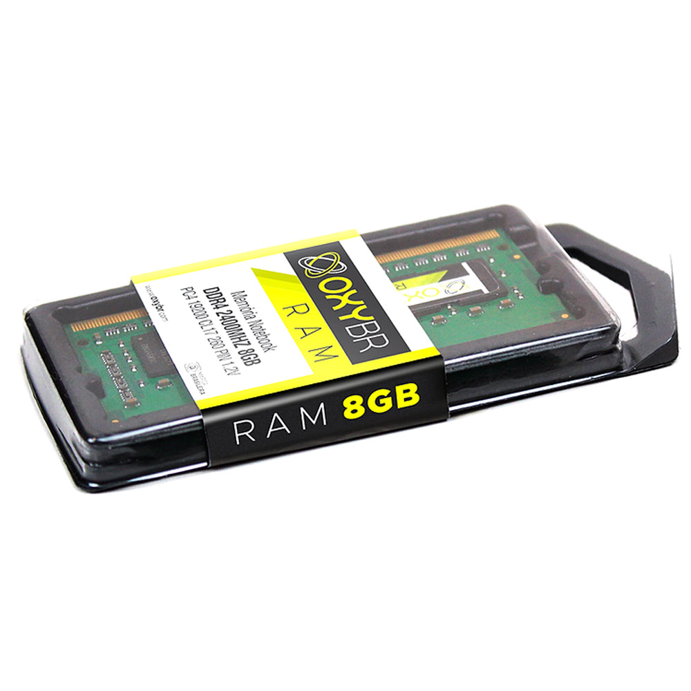 Memória Ram Notebook, 8GB, 2400MHz, 1.2V, DDR4, CL17, OxyBR, OXY24S17S8/8